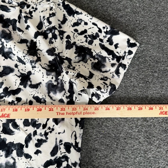 7 Diamonds Shirt Mens XL Geometric Short Sleeve Button Up 4 Way Stretch Casual - Picture 6 of 8